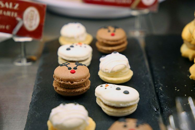 Weihnachtliche Macarons 