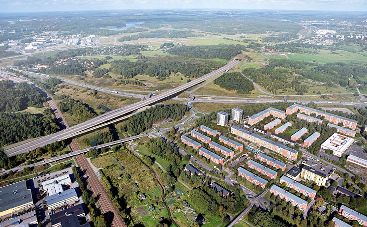 Tyréns är med och utformar trafikplatser på E18 mellan Jakobsberg och Hjulsta