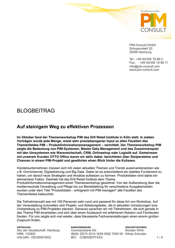 Auf steinigem Weg zu effektiven Prozessen