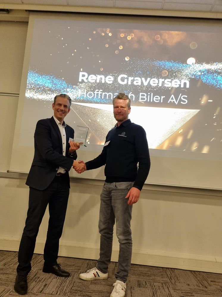 Årets IVECO Aftermarket Hero Rene Graversen fra Hoffmann Biler i Silkeborg