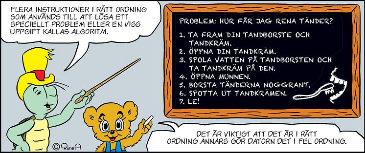 Bamse programmering serieruta