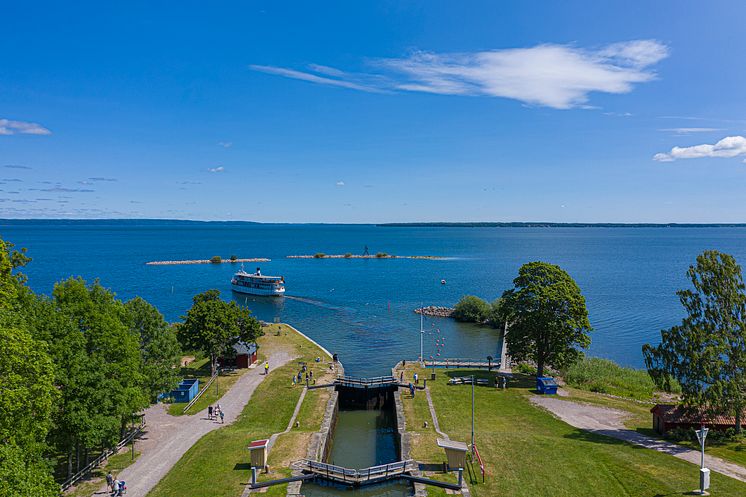 Bergs slussar - Göta Kanal, foto Fredrik Schlyter