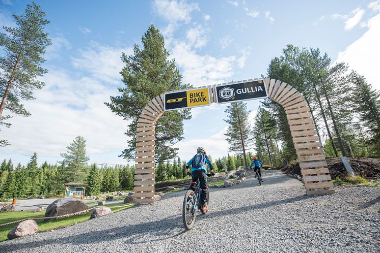 Inngangen til sykkelpark- og stier i Trysil