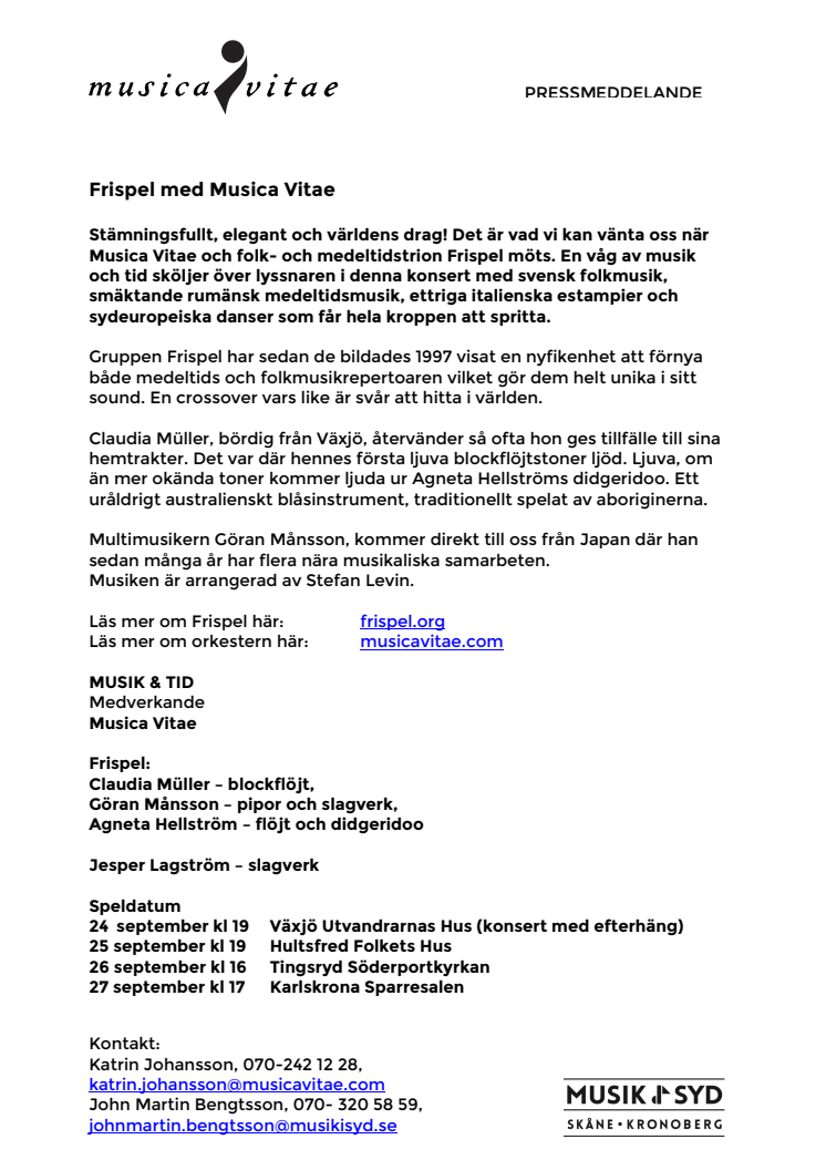 Frispel med Musica Vitae