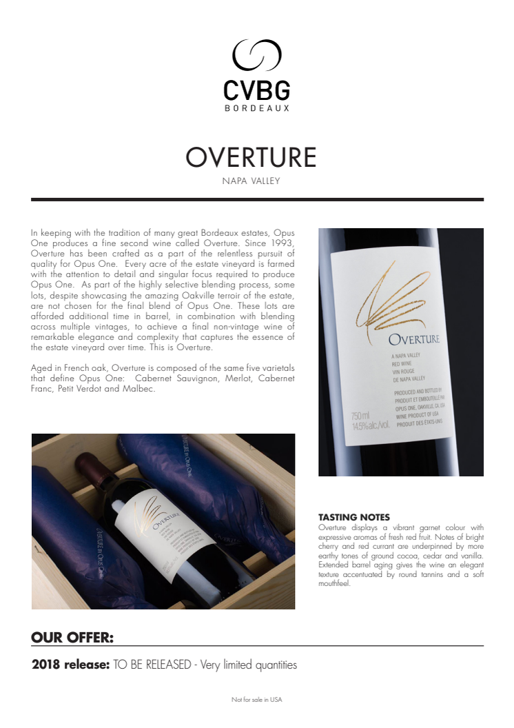 Overture, 2018 release