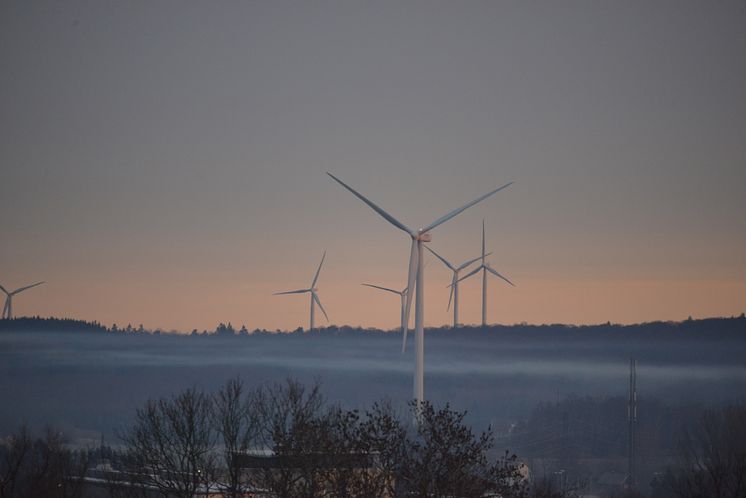 Wind turbines outside Kristianstad