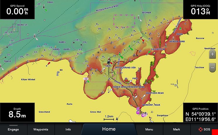 Garmin BlueChart2022 Wismar (c) Garmin Deutschland GmbH