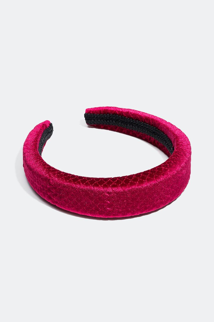 Padded velvet headband