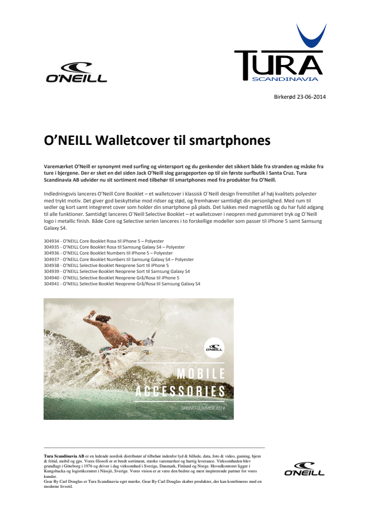 O’NEILL Walletcover til smartphones