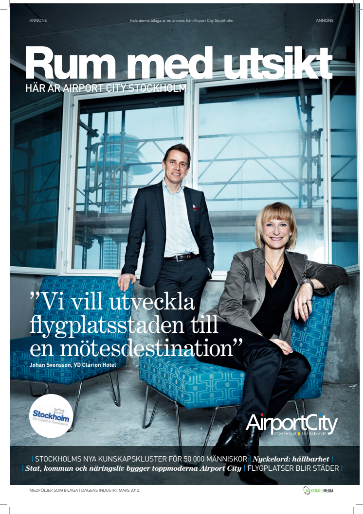 Rum med utsikt - Här är Airport City Stockholm