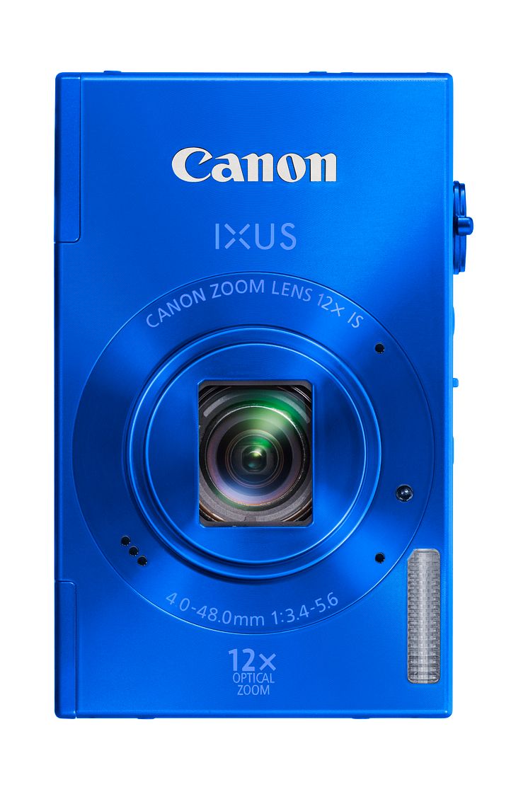 Canon IXUS 500 HS kornblå framifrån