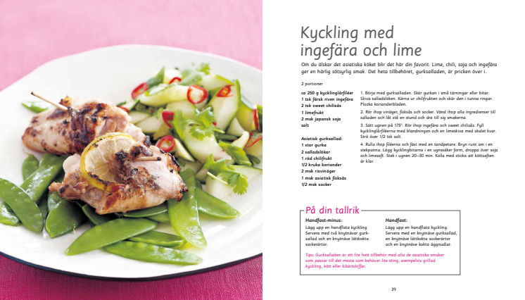Itrim-recept: Kyckling med ingefära och lime