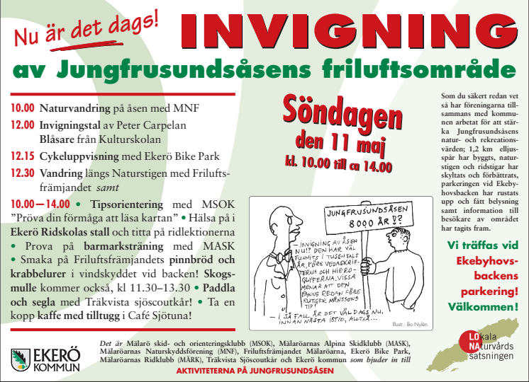 Invigning av Jungfrusundsåsens friluftsområde!