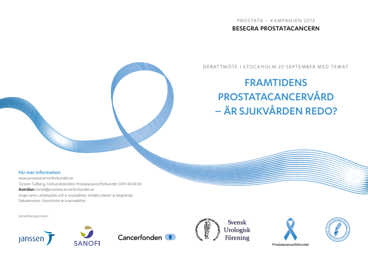 Pressinbjudan: Framtidens prostatacancervård - är sjukvården redo?