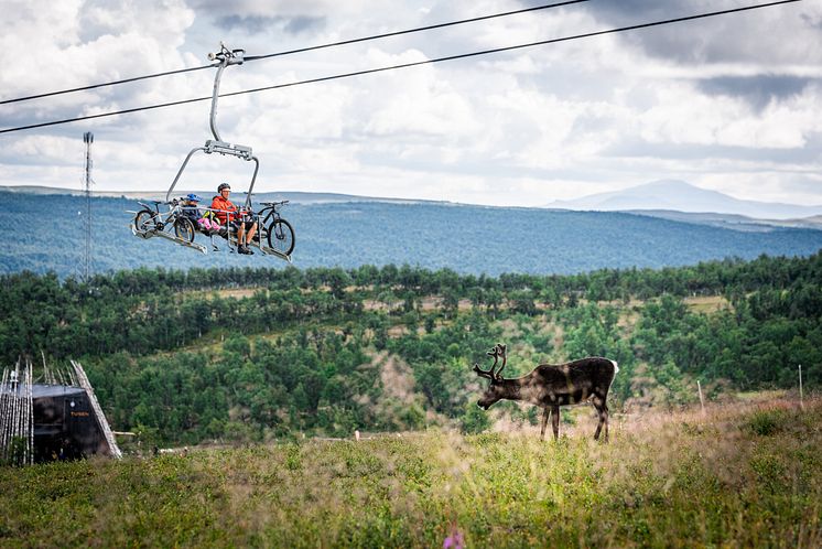 Liftburen cykling i Ramundberget