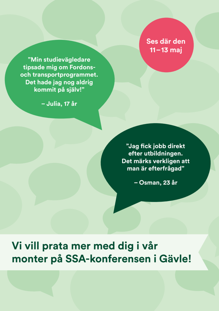 Vi ses på SSA-konferensen i Gävle!