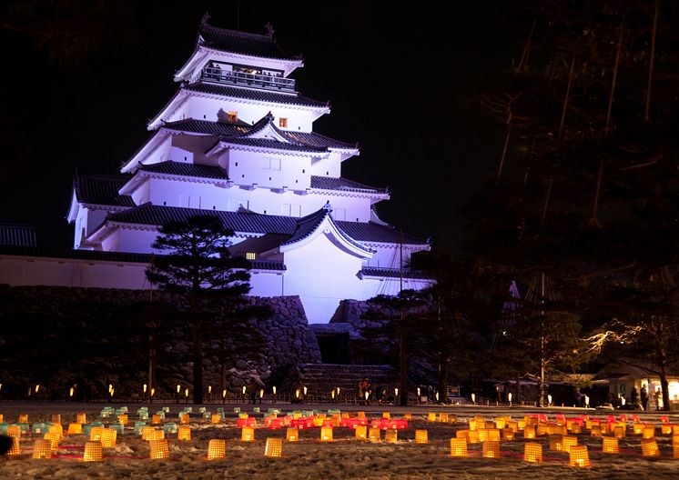 Aizuwakamatsu  The Painted Candle Festival