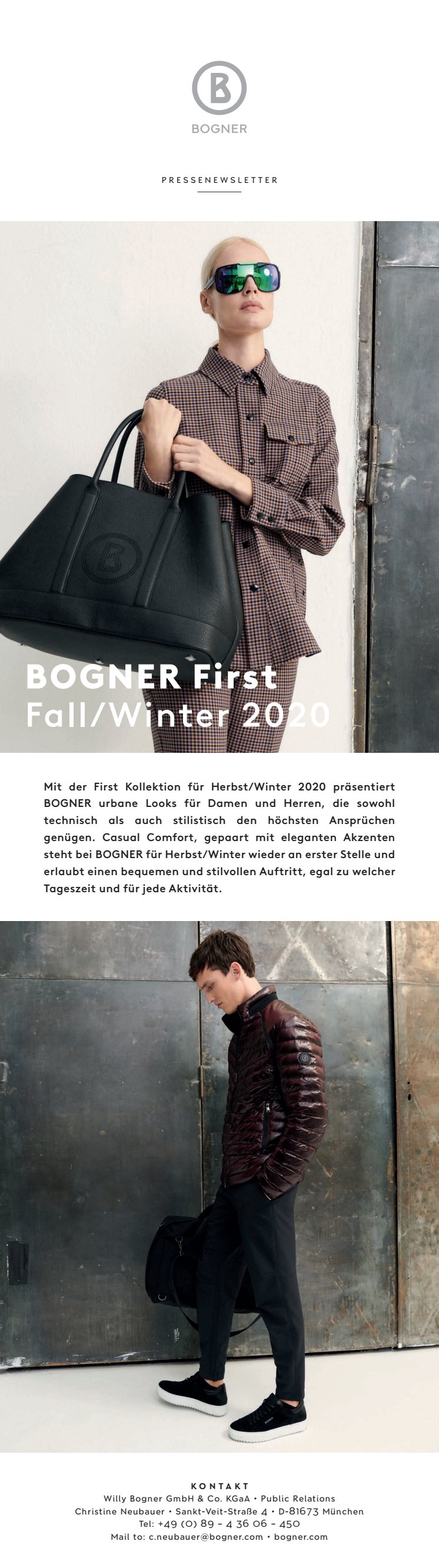 BOGNER First Fall/Winter 2020
