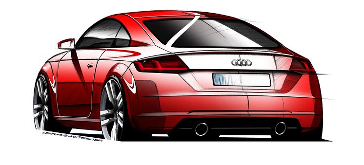 Audi TT - skråt bagfra