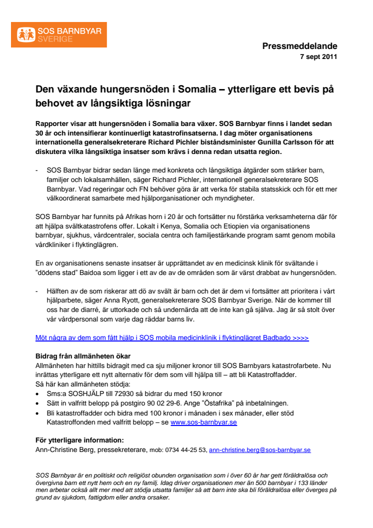 Den växande hungersnöden i Somalia – ytterligare ett bevis på behovet av långsiktiga lösningar