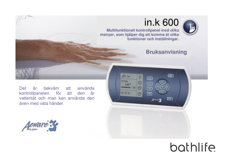 Styrsystemet Gecko i spabadet Orchid från Bathlife