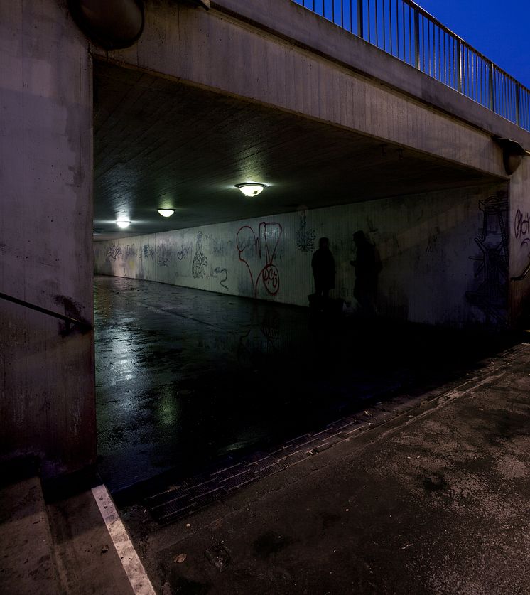 Dalaplans gångtunnel i Malmö utsedd till Sveriges läskigaste plats. 