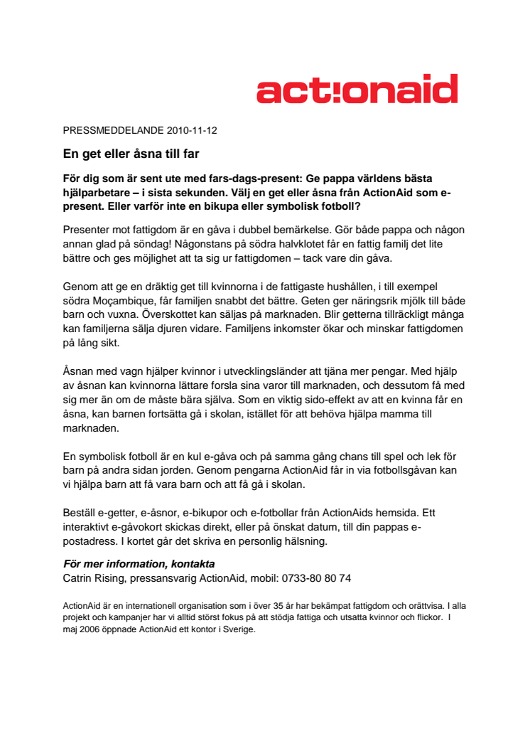 En get eller åsna till far
