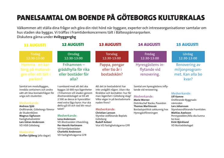 Schema för debatter under Kulturkalaset 2015 (PDF)