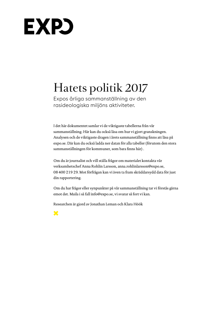 Hatets politik 