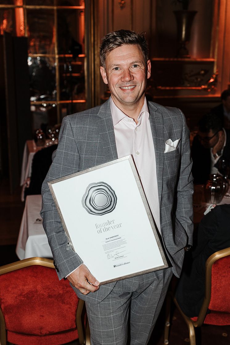 Ola Ehrstedt, Great it & Connected Skills Win silver Founder of the Year Medium Size Companies by Founders Alliance 2.jpg (1)
