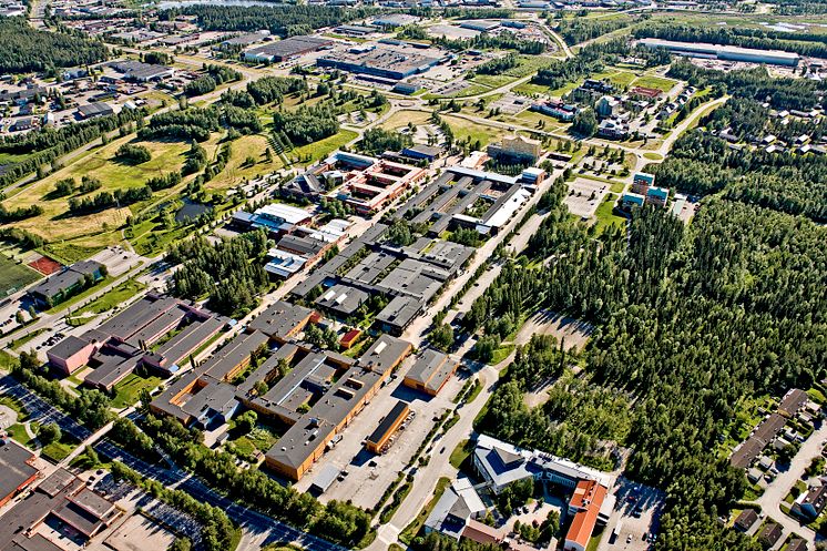Flygbild Campus Luleå