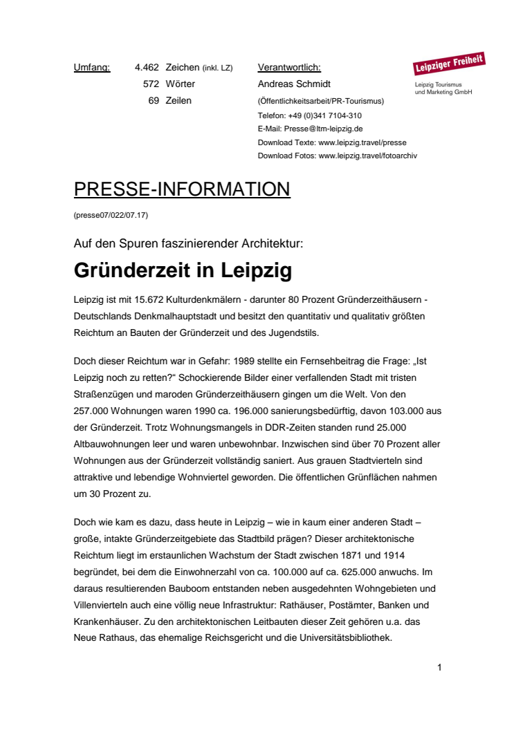 Auf den Spuren faszinierender Architektur: Gründerzeit in Leipzig