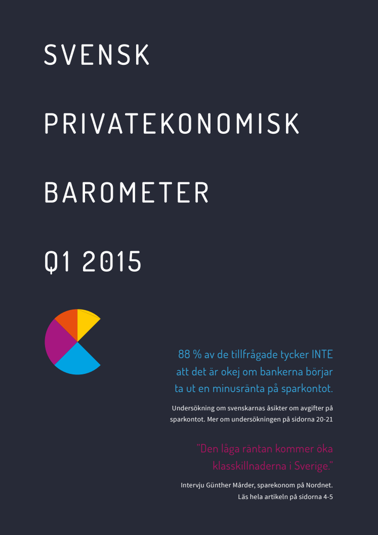 Svensk Privatekonomisk Barometer Q1 2015