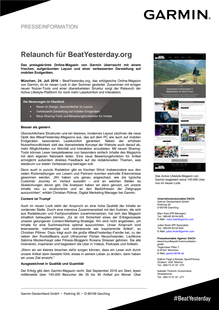 Relaunch für BeatYesterday.org 