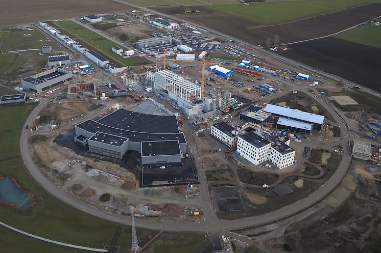 Aerial view over ESS Construction Site 2 December 2019_Foto Perry Norden_ESS