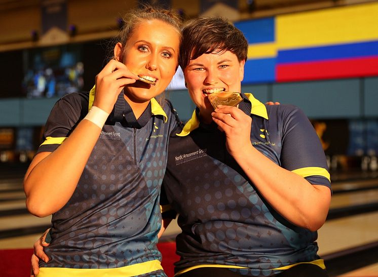 Josefin Hermansson & Jenny Wegner  Foto: Bowlingförbundet