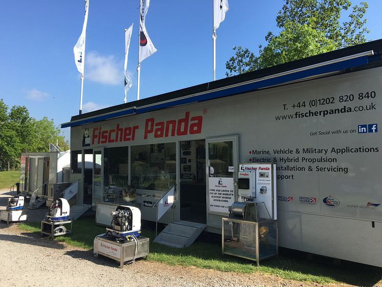 Hi-res image - Fischer Panda UK - The Fischer Panda UK trailer at Crick Boat Show