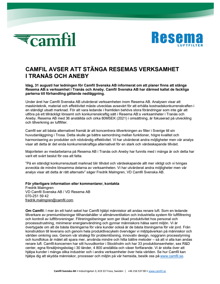 Camfil pressrelease_Resema 310821.pdf