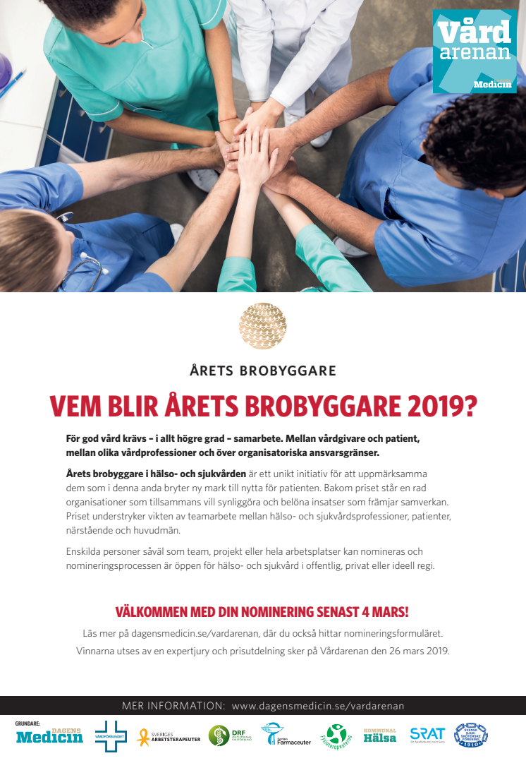 Nytt pris ska belöna samarbete i hälso- och sjukvården