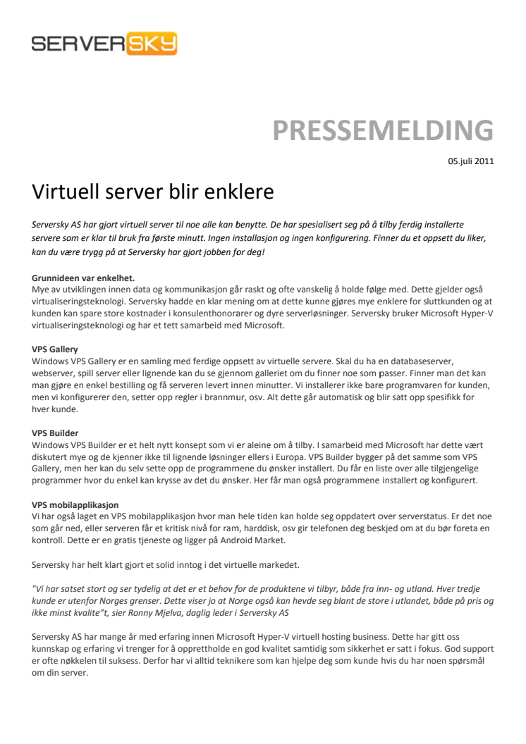 Virtuell server blir enklere