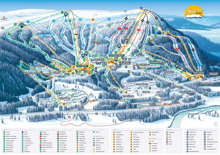 Stöten Pistkarta 2019 2020 print