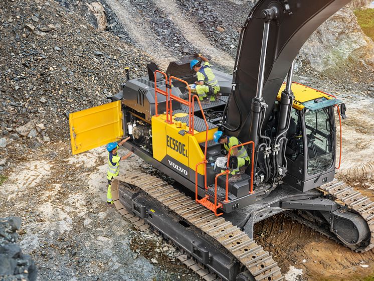 Volvo EC530E och EC550E - tillgänglighet