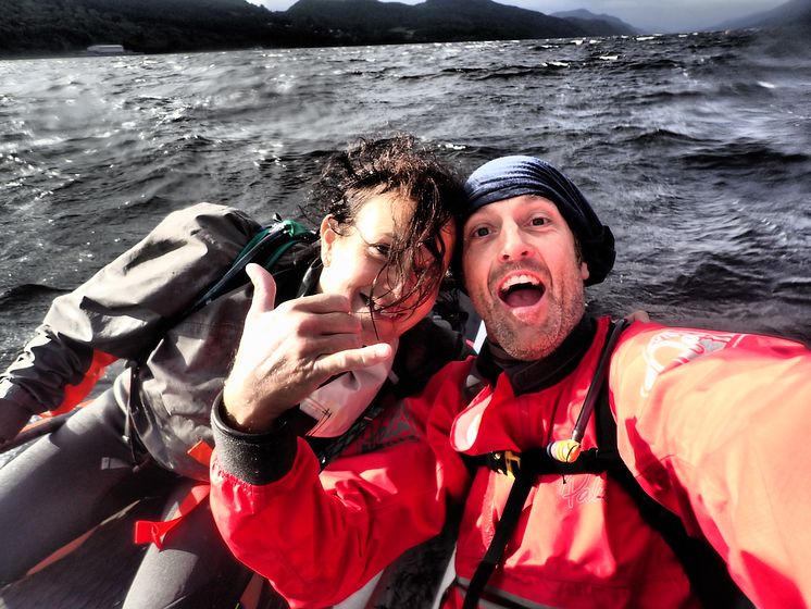 Hi-res image - Ocean Signal - Carl and Maria Sawyer in Loch Ness during the Great Glen Challenge