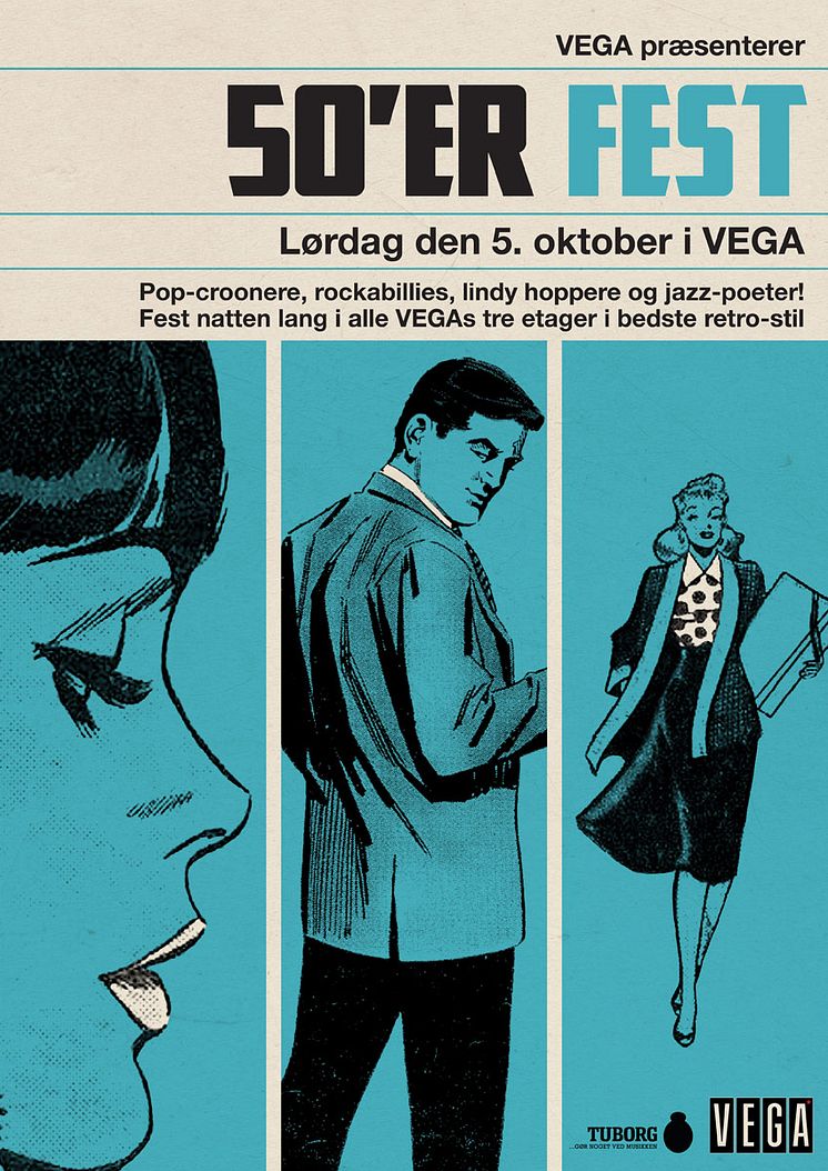 Pressebillede: 50'er-fest i VEGA / 5. oktober 