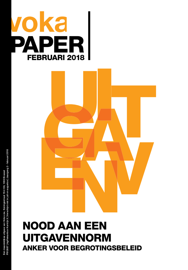 Voka paper: "Nood aan uitgavennorm"