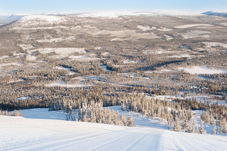 Stöten i Sälen - skidåkning miljö