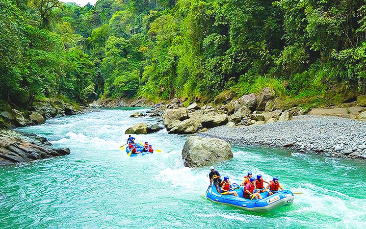 River Rafting exotiskt på Costa Rica