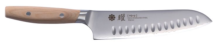 Yaxell YO-U - Olivslipad santokukniv 18cm