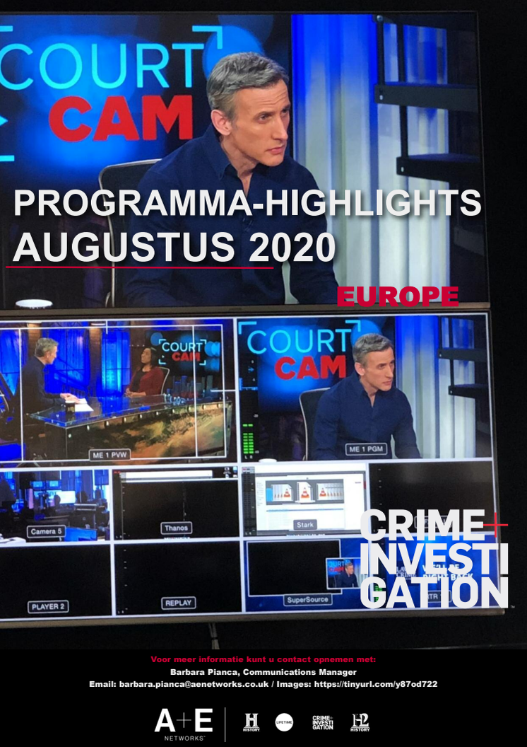  Crime+Investigation Programma - Highlights augustus 2020