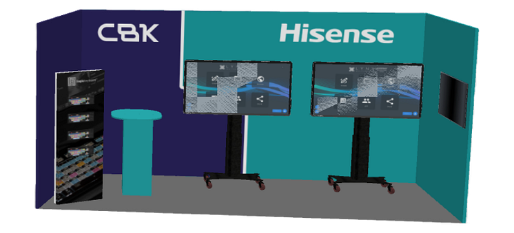 Hisense och CBK sin stand